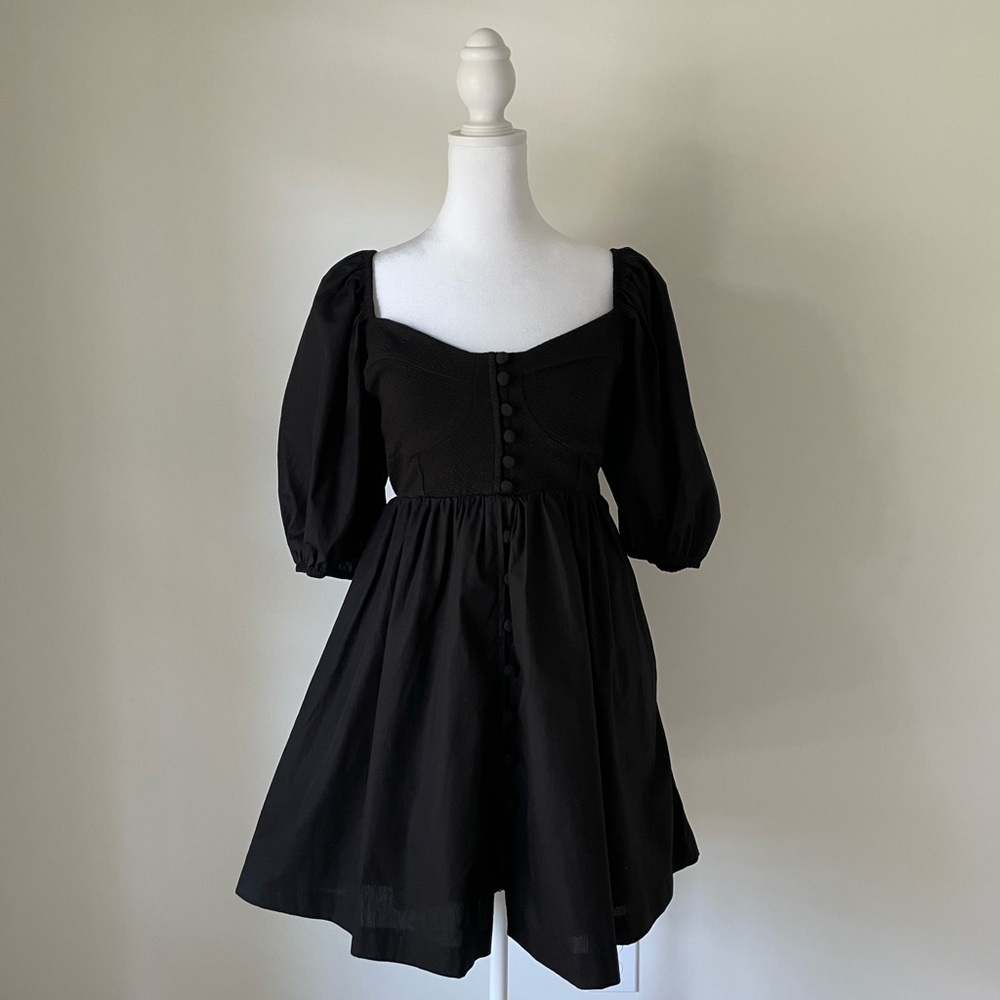 Anthropologie Mini Black Dress